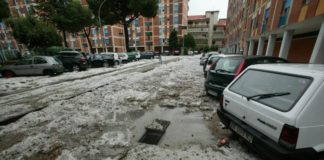 Grandina per pochi minuti, Caserta diventa Venezia