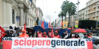 Sciopero generale Cgil, comizi in cento piazze