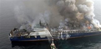 Norvegia, nave russa a fuoco: 30 persone a bordo