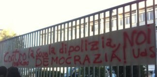 Libertà di manifestare, azione al Manzoni