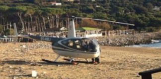 Elicottero in spiaggia, sotto inchiesta imprenditore
