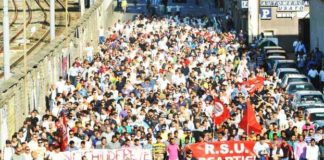 Fiom: “Fincantieri caccia 1243 operai”. E’ protesta
