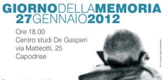 Shoah, ricorda al centro studi De Gasperi