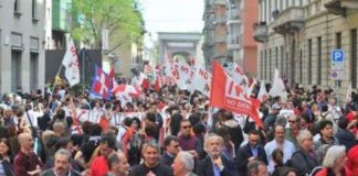 Occupyamo Piazza Affari in miglia in corteo a Milano