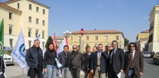 Pensioni, presidio dei sindacati di polizia