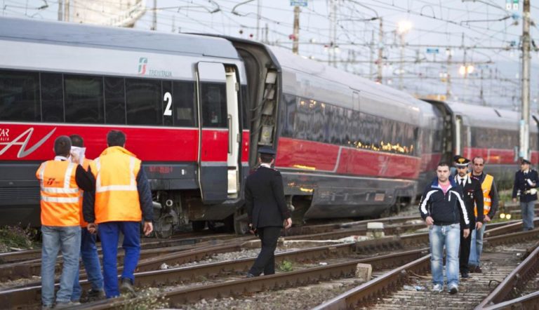 Termini, scontro tra Frecciarossa: 7 feriti