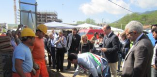 Nuovo mercato, posa della prima pietra