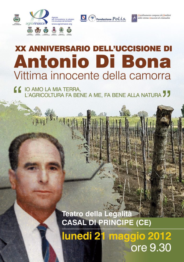 Cerimonia per ricordare Antonio Di Bona