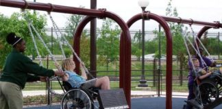 Altalena per bimbi in carrozzina, proposta di Melillo