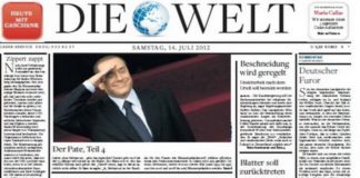 Berlusconi in campo, Die Welt: “il padrino 4”