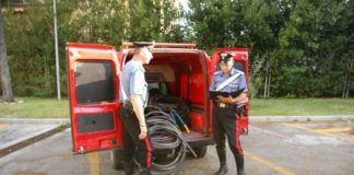 Carabinieri sventano furto di rame