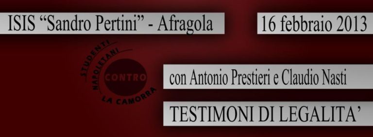 Al via il progetto Testimoni di legalità