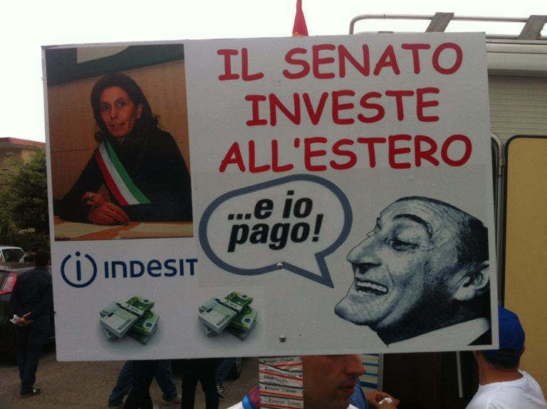 Indesit, sindacati indicono 4 ore sciopero in vista del 29 luglio