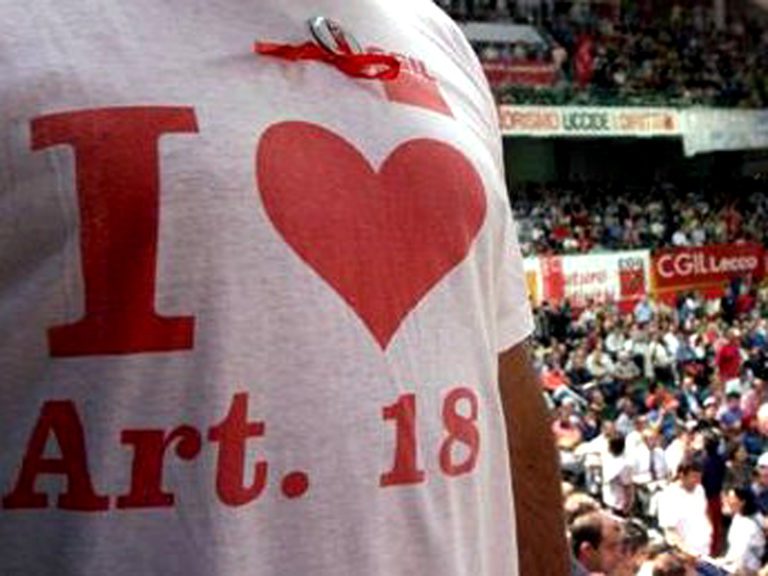 Dl lavoro, Pd vota contro ripristino Articolo 18
