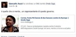 Consigliere comunale di Prato: ministro Kyenge merita le banane