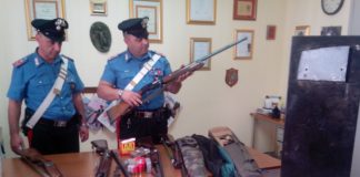 Armi e munizioni rubate a Dragoni, ritrovate in una campagna di Telese