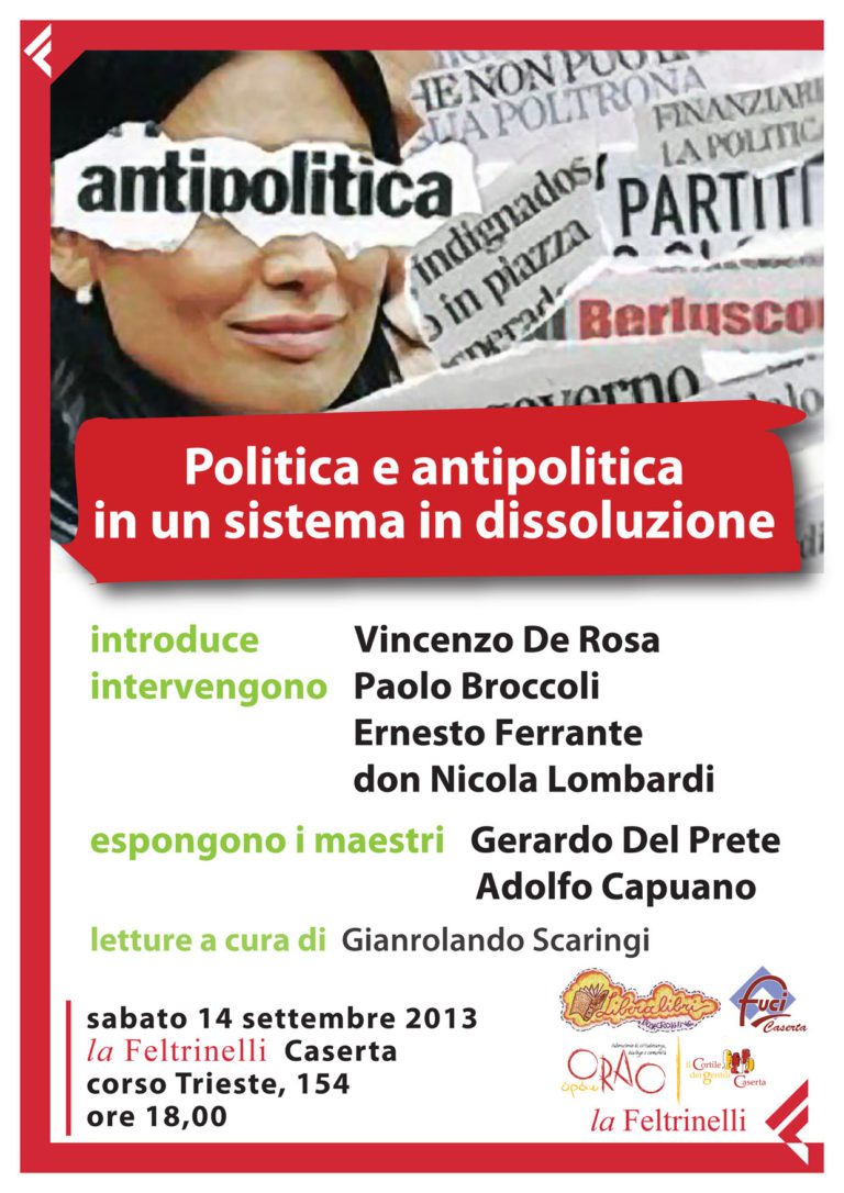 Politica e antipolitica, confronto alla Feltrinelli