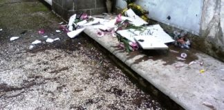 Piedimonte Matese: si stacca marmo al cimitero, tragedia sfiorata