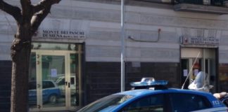 Aversa: colpo al Monte dei Paschi di Siena di via Magenta, banditi con maschere di Carnevale