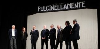 Sant’Arpino: Pulcinellamente, Baudo assente per problemi di salute interviene telefonicamente: il teatro è vita FOTO