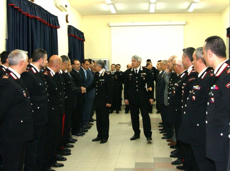Carabinieri: il generale Mottola visita il Comando Provinciale di Avellino