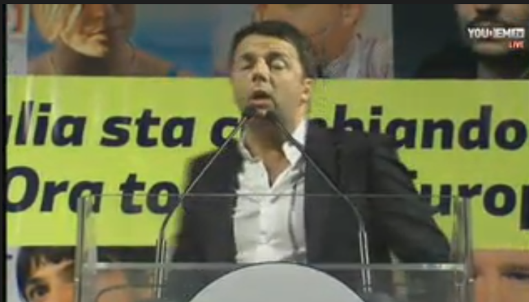 Napoli, Renzi: “Non c’è un futuro per l’Italia senza il Sud”.