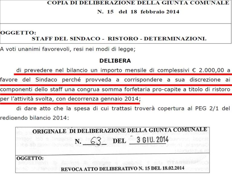 San Felice a Cancello: soldi allo staff di De Lucia, revocata la delibera. Nuzzo presenta denuncia
