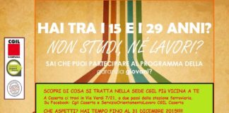 Garanzia Giovani, Cgil Caserta apre sportelli informativi