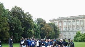 San Nicola la Strada: 65 rifugiati alla Reggia di Caserta con la New family