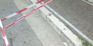 Aversa: sprofonda asfalto in via Foscolo, GUARDA LA FOTO