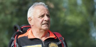 Tappa a Casal di Principe per il podista 80enne Alessandro Bellière