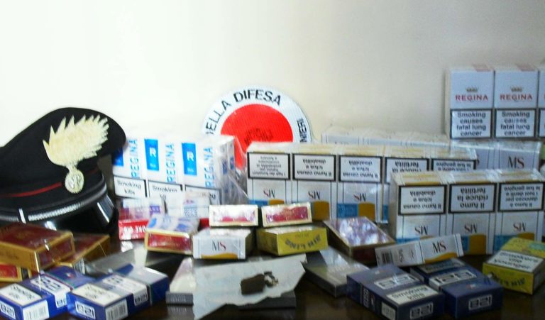 Baiano: carabinieri sequestrano 1 kg di sigarette di contrabbando