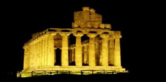 Il Tempio di Cerere torna ad illuminare le notti di Paestum