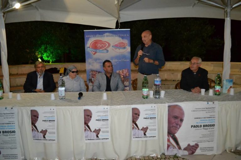 Paolo Brosio a Caiazzo nel ricordo di Teresa Musco