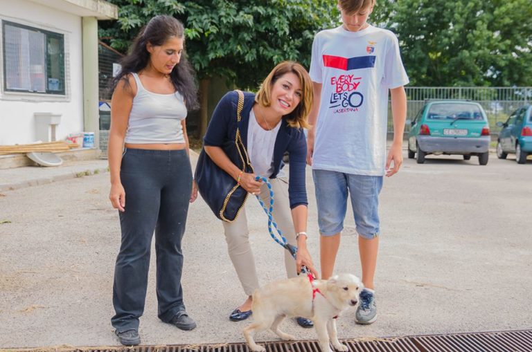 Caserta: Lucrezia Cicia libera un cucciolo dal canile e esorta i casertani ad adottarne uno