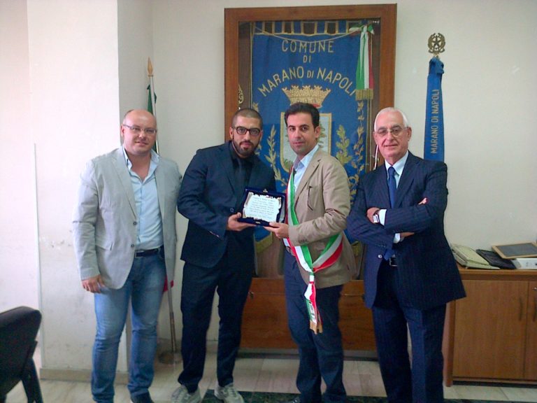 Marano: l’amministrazione premia Valentino Libro, pizzaiolo campione del mondo