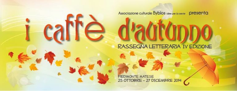 Piedimonte Matese: riprende la rassegna culturale “I Caffè d’autunno”