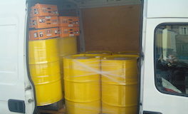 Caserta: trasportava 1200 litri di lubrificanti illecitamente, denunciato trasportatore