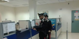 Montoro: rapina in banca, malviventi in fuga quasi a mani vuote