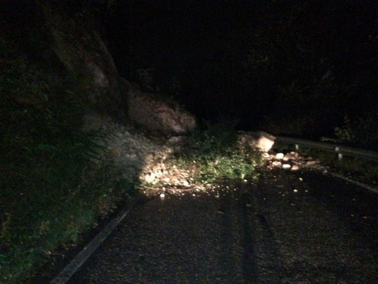 Capriati al Volturno: frana sulla strada per Venafro