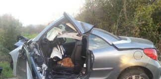 Terribile incidente in Irpinia: giovane perde il controllo dell’auto e si schianta contro un muro, in gravi condizioni LA FOTO