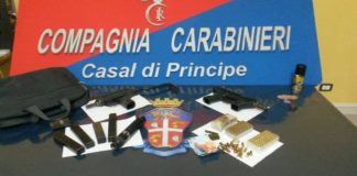 Villa Literno: mitragliette e munizioni in casa, arrestato figlio affiliato ai Tavoletta