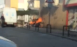Aversa: in fiamme cartoni accatastati in via Botticelli, attimi di paura FOTO