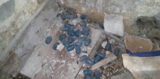 Teano: trovate 41 bombe a mano in un casolare