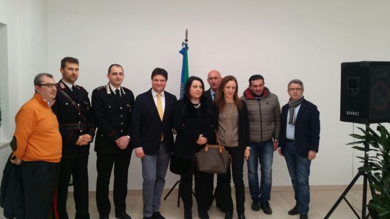 Il sindaco di Casapesenna De Rosa in Basilicata per portare la sua testimonianza anticamorra: non piegare la schiena FOTO