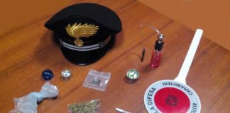 Flumeri: carabinieri interrompono “festino” a base di marjuana