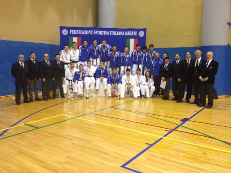 Trofeo delle regioni di Kumite, Campania sul terzo gradino del podio a Norcia