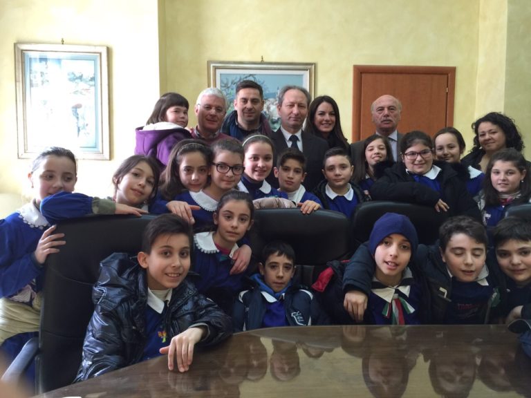 Santa Maria a Vico: visita in Municipio per gli alunni della scuola elementare