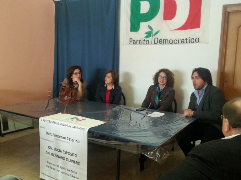 Pd San Cipriano apre la campagna elettorale Lucia Esposito con Gianni Pittella