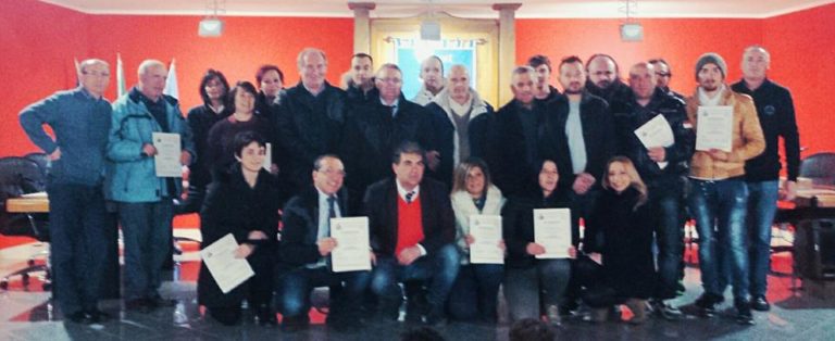Presenzano: chiuso corso volontari Protezione civile